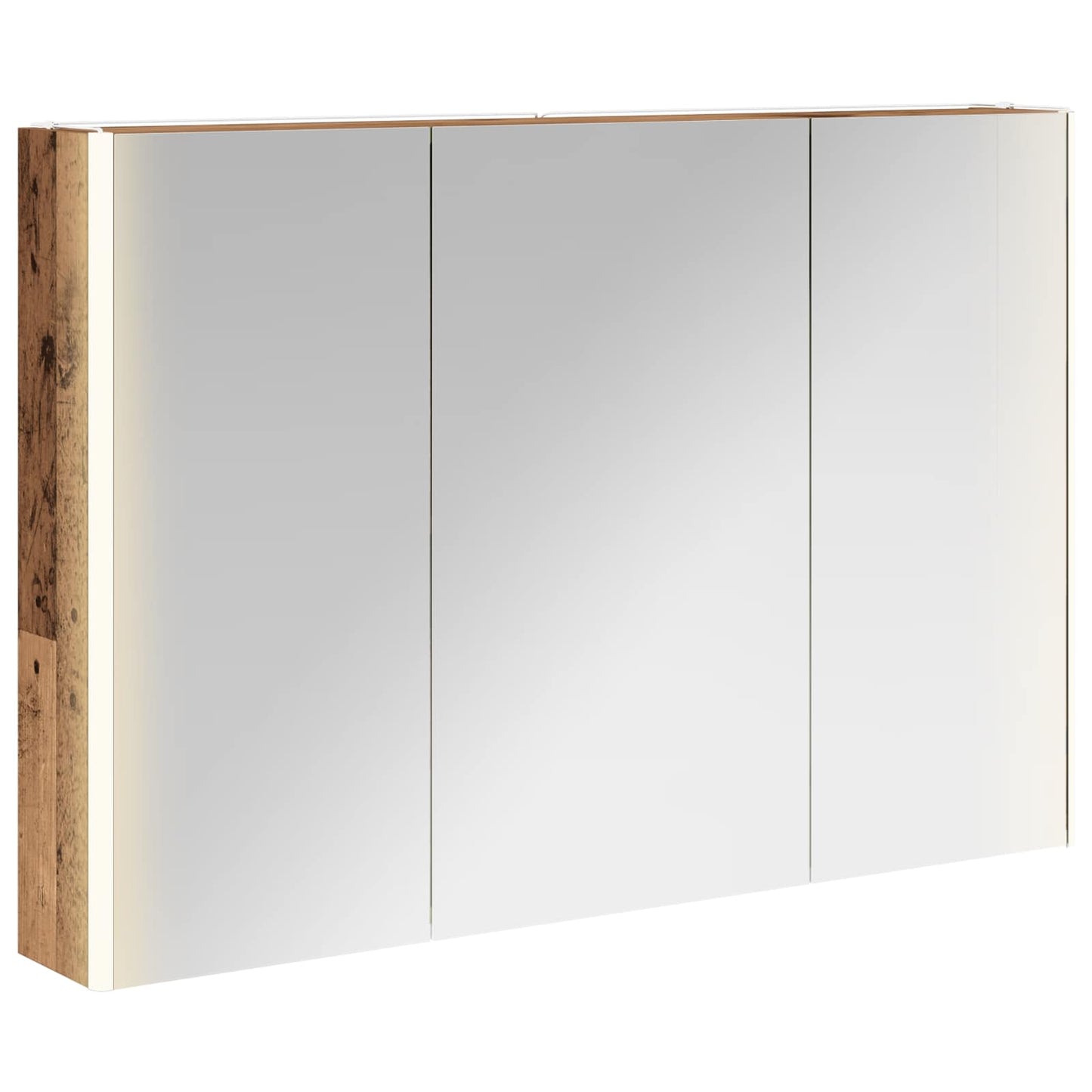 Baderomsspeilskap Gammelt tre 103,5 x 15,5 x 70 cm