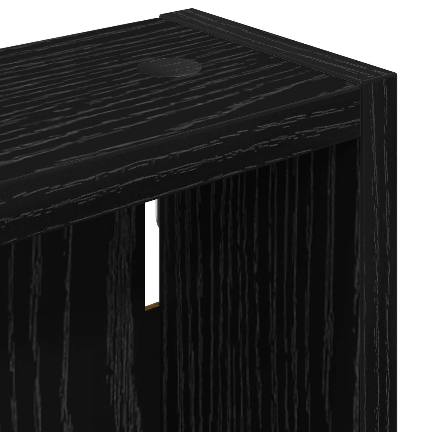 Baderom veggskap Svart Eik 20 x 10 x 60,5 cm Konstruert tre