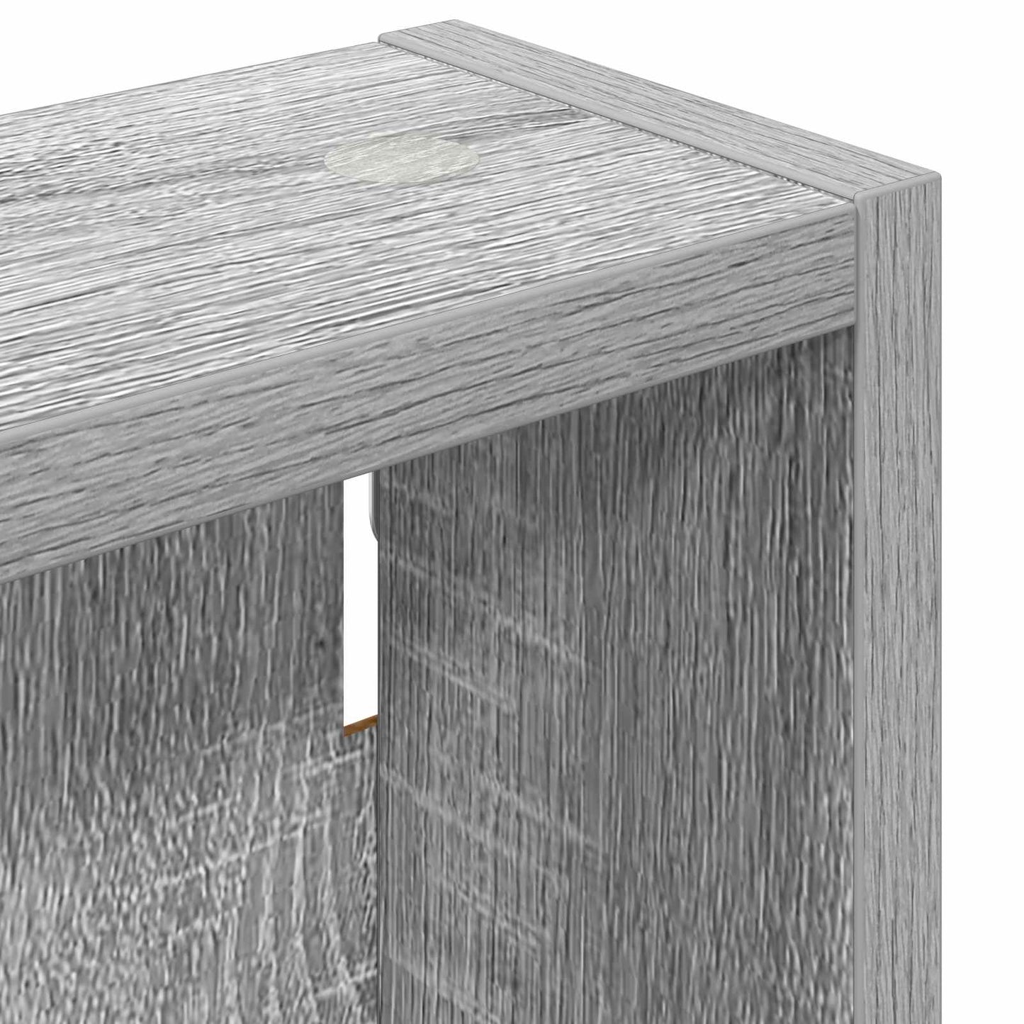 Baderom veggskap Grå Sonoma 20 x 10 x 60,5 cm Konstruert tre