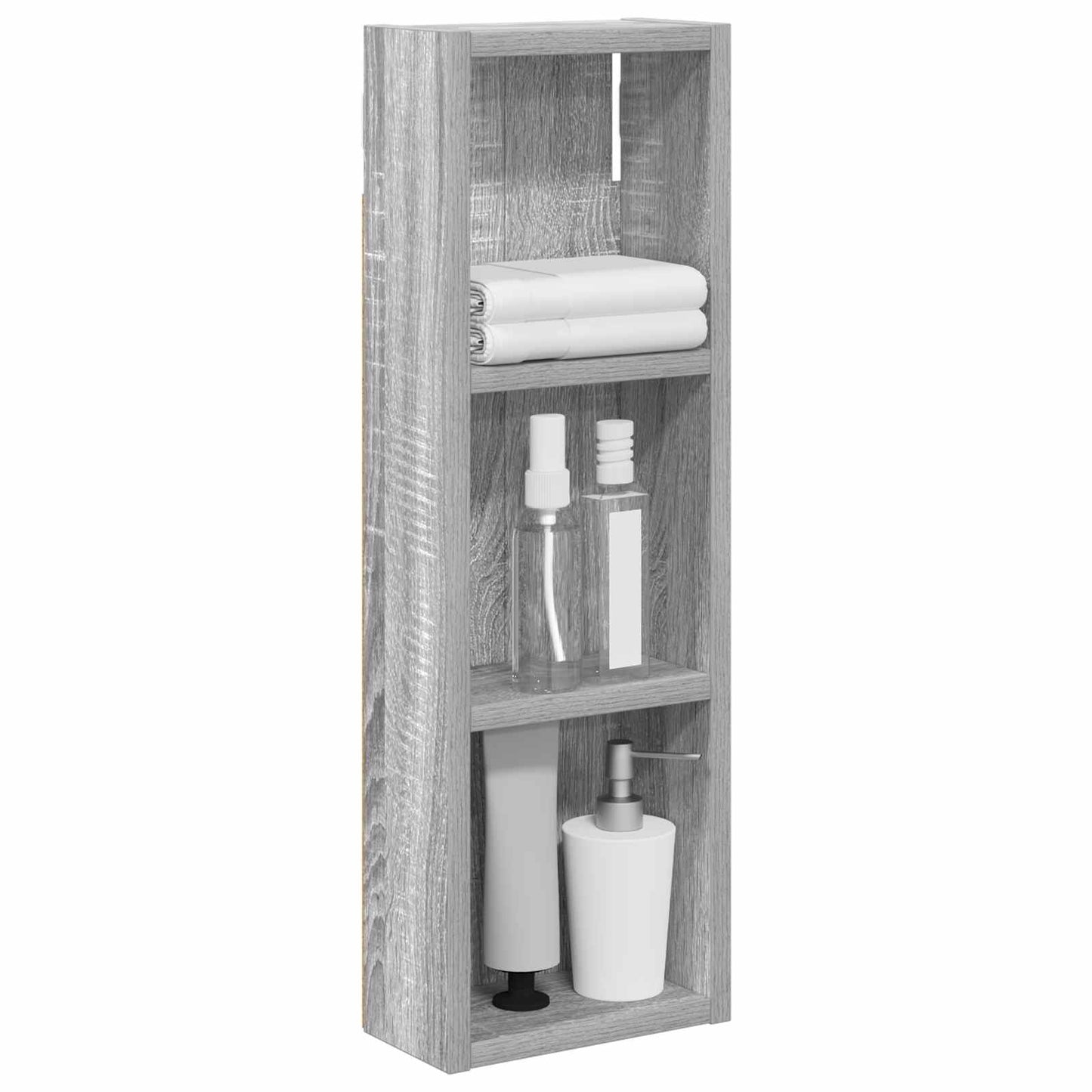 Baderom veggskap Grå Sonoma 20 x 10 x 60,5 cm Konstruert tre