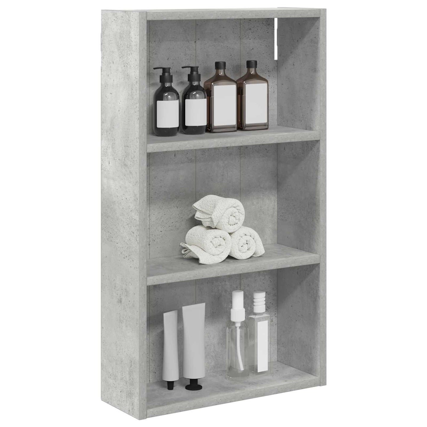 Baderom veggskap BetongGrå 40 x 14 x 70 cm Konstruert tre