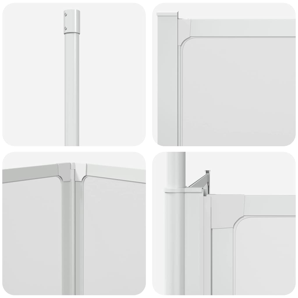 Badskjerm Frostet 120 x 70 x 137 cm Aluminium