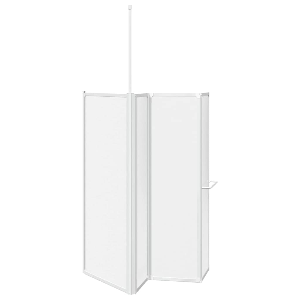 Badskjerm Frostet 120 x 70 x 137 cm Aluminium