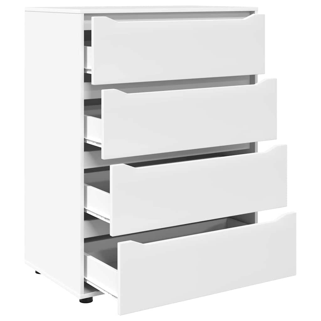 Oppbevaringsskap Hvit 80 x 48 x 105 cm Konstruert tre
