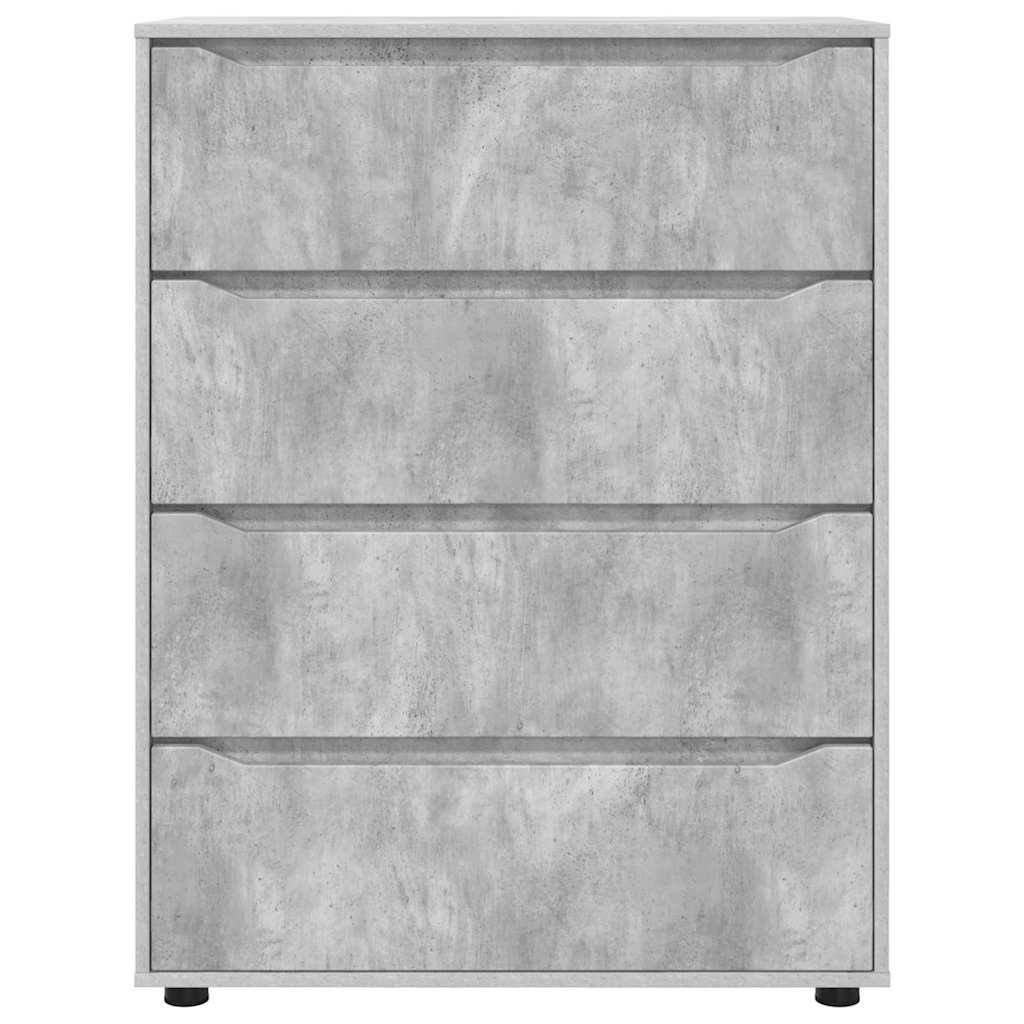 Oppbevaringsskap Betonggrå 80 x 48 x 105 cm Konstruert tre