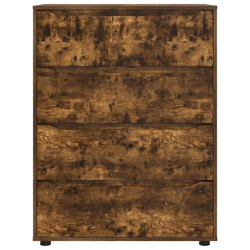 Oppbevaringsskap Røkt eik 80 x 48 x 105 cm Konstruert tre