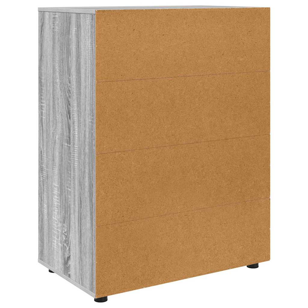 Oppbevaringsskap Grå Sonoma 80 x 48 x 105 cm Konstruert tre