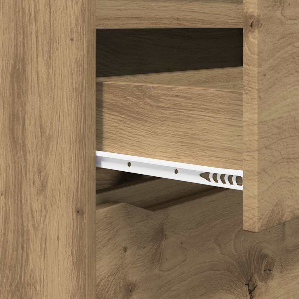 Oppbevaringsskap 80 x 48 x 105 cm Konstruert tre Artisan Eik