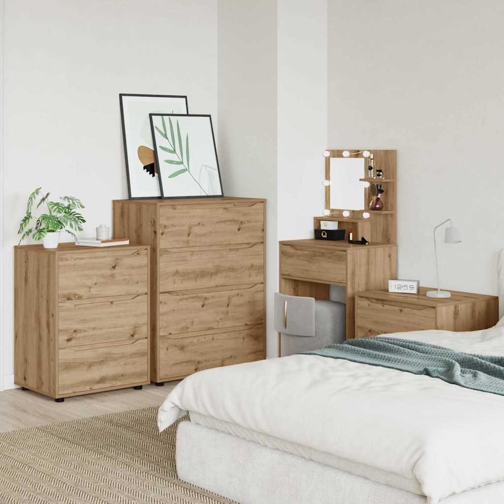 Oppbevaringsskap 80 x 48 x 105 cm Konstruert tre Artisan Eik