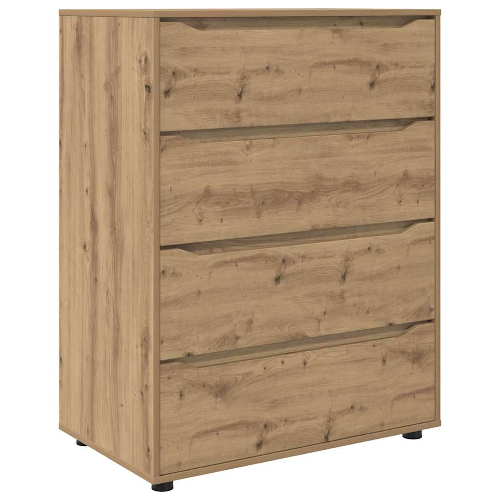 Oppbevaringsskap 80 x 48 x 105 cm Konstruert tre Artisan Eik
