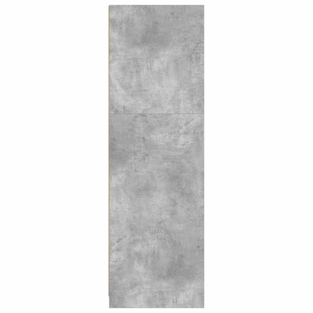 Garderobeskap BetongGrå 79,5 x 49 x 156 cm Konstruert tre