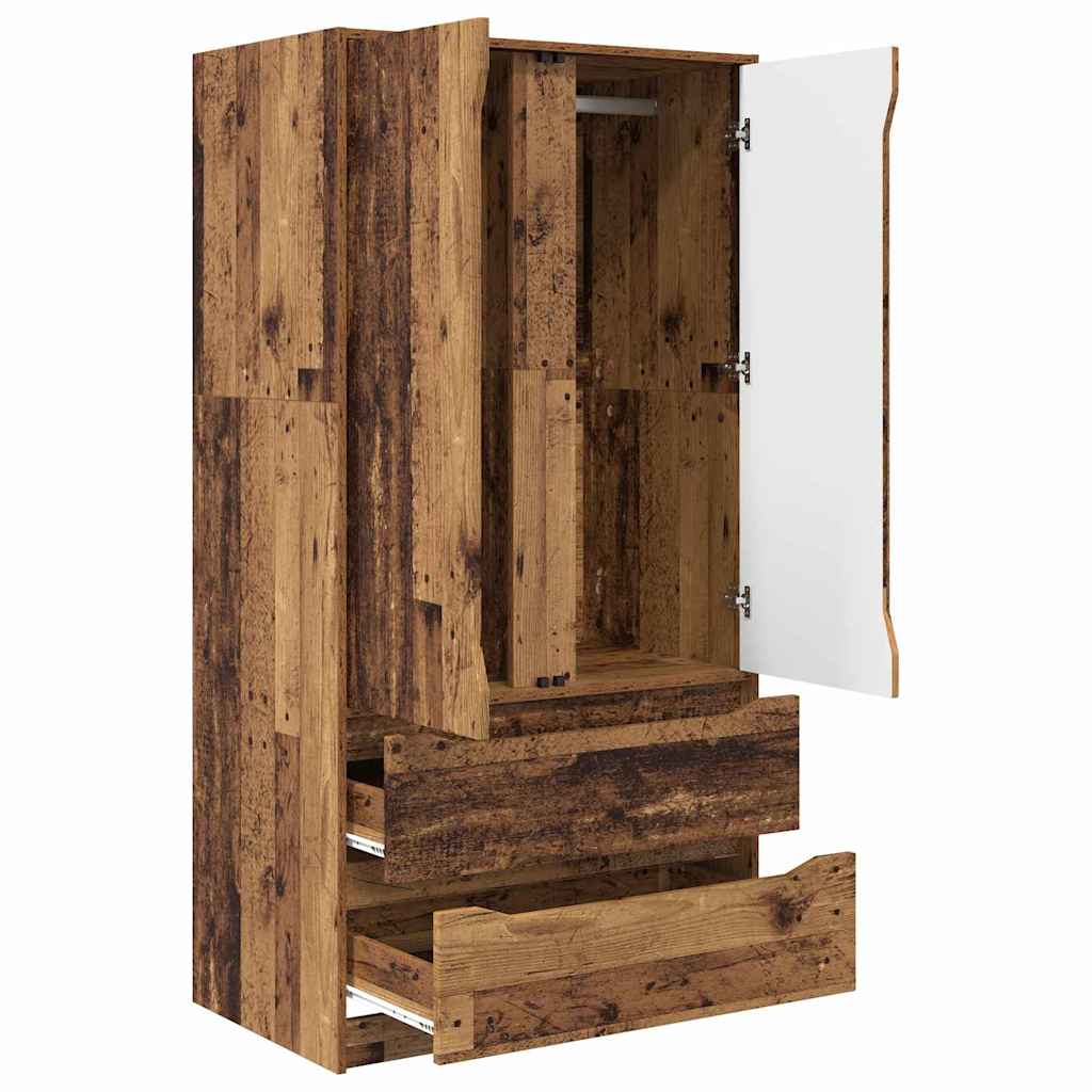 Garderobeskap Gammelt tre 79,5 x 49 x 156 cm Konstruert tre