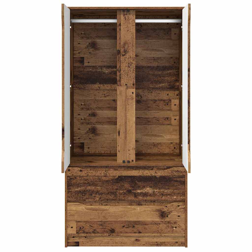 Garderobeskap Gammelt tre 79,5 x 49 x 156 cm Konstruert tre