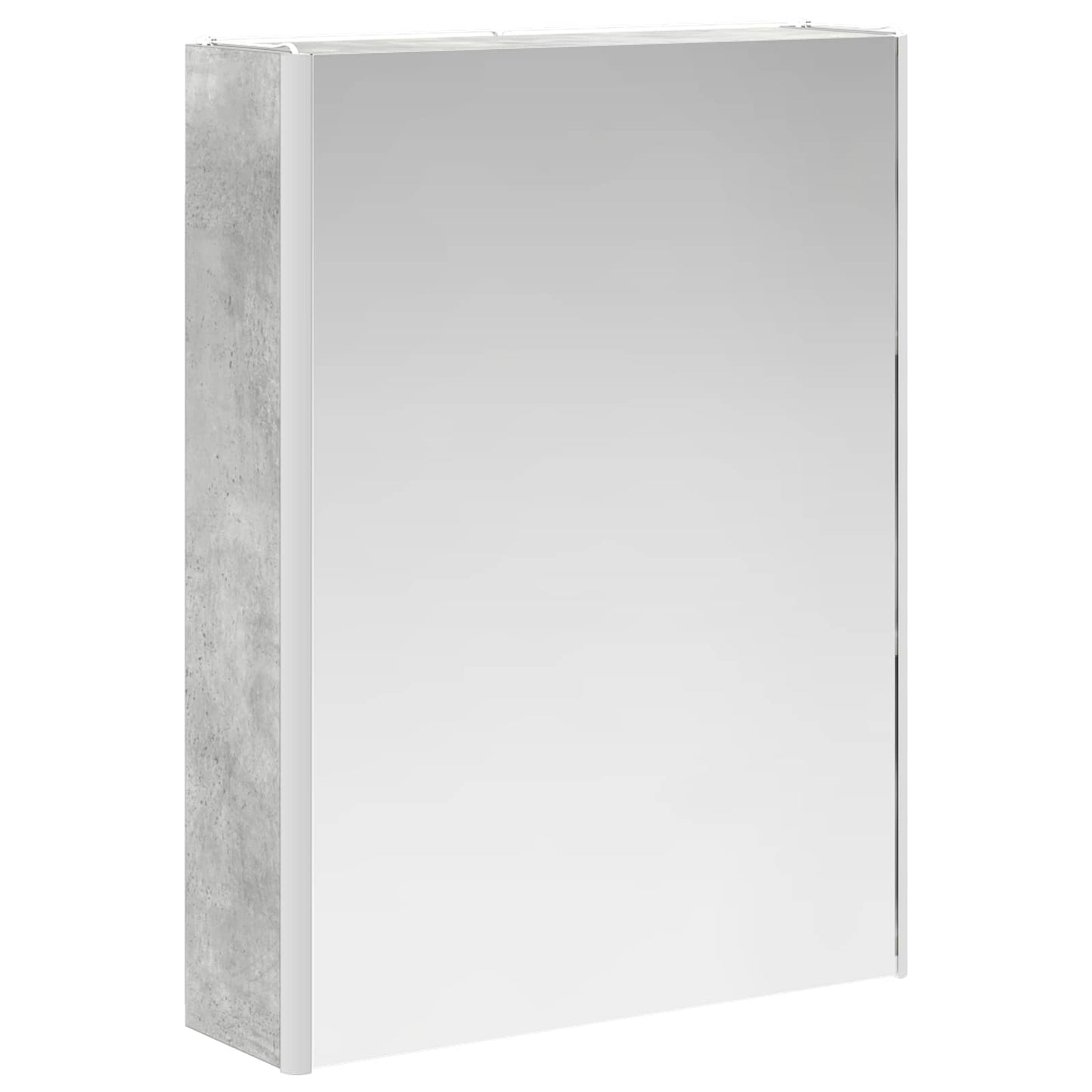 Baderomsinnredningssett 5 pcs Betonggrå Konstruert tre og glass