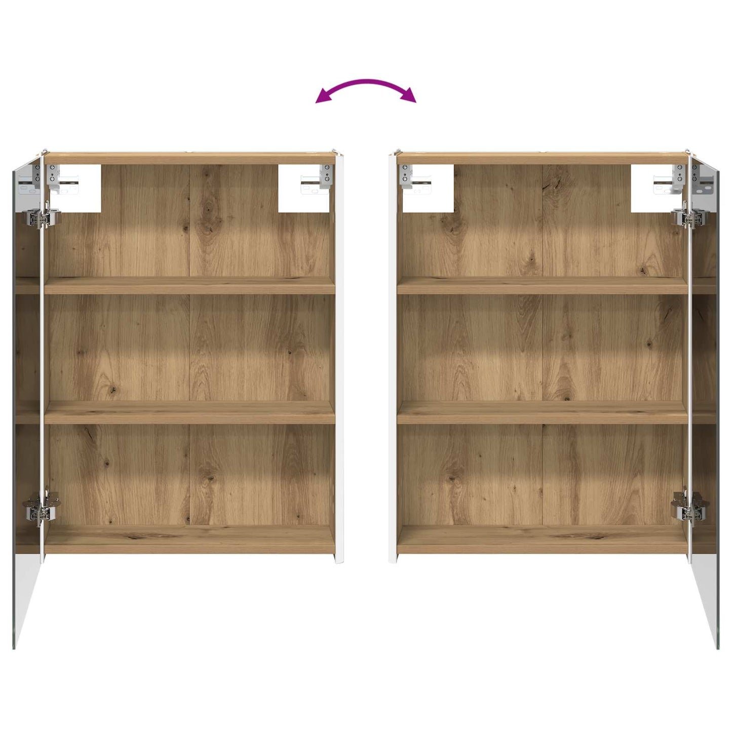 Baderomsinnredningssett 5 pcs Artisan eik
