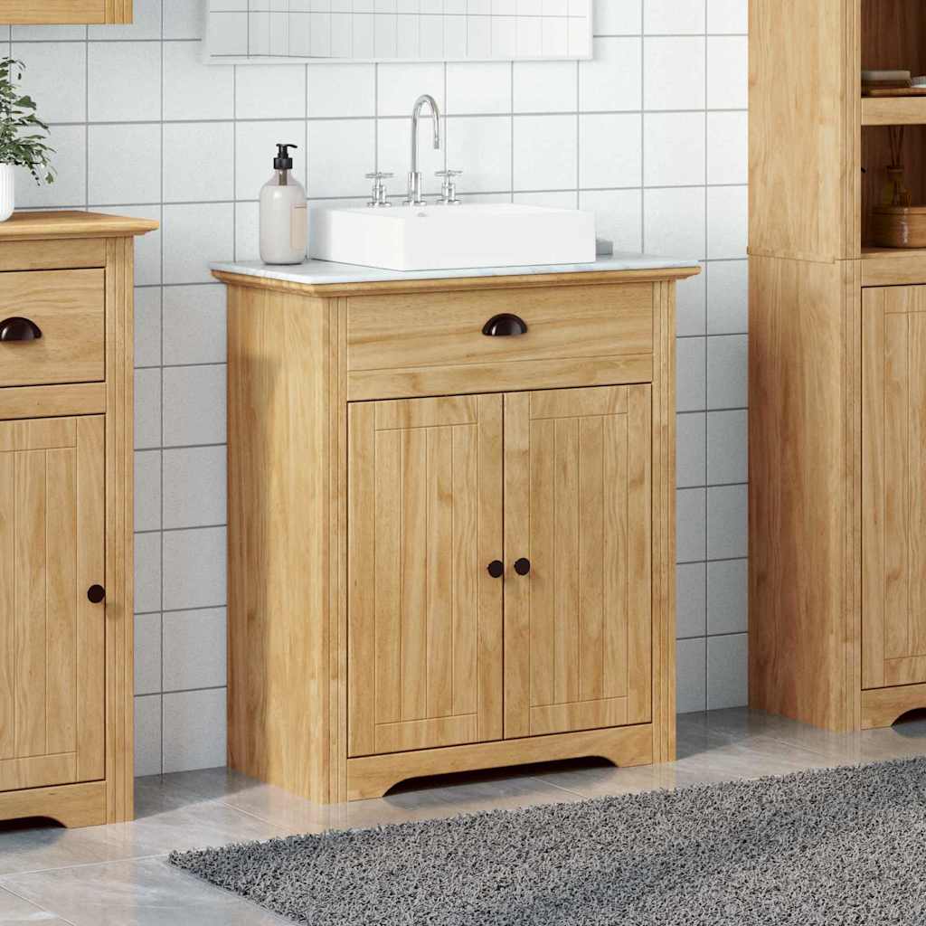 Baderomsskap BODO Honning brun 70 x 35 x 80 cm Konstruert tre