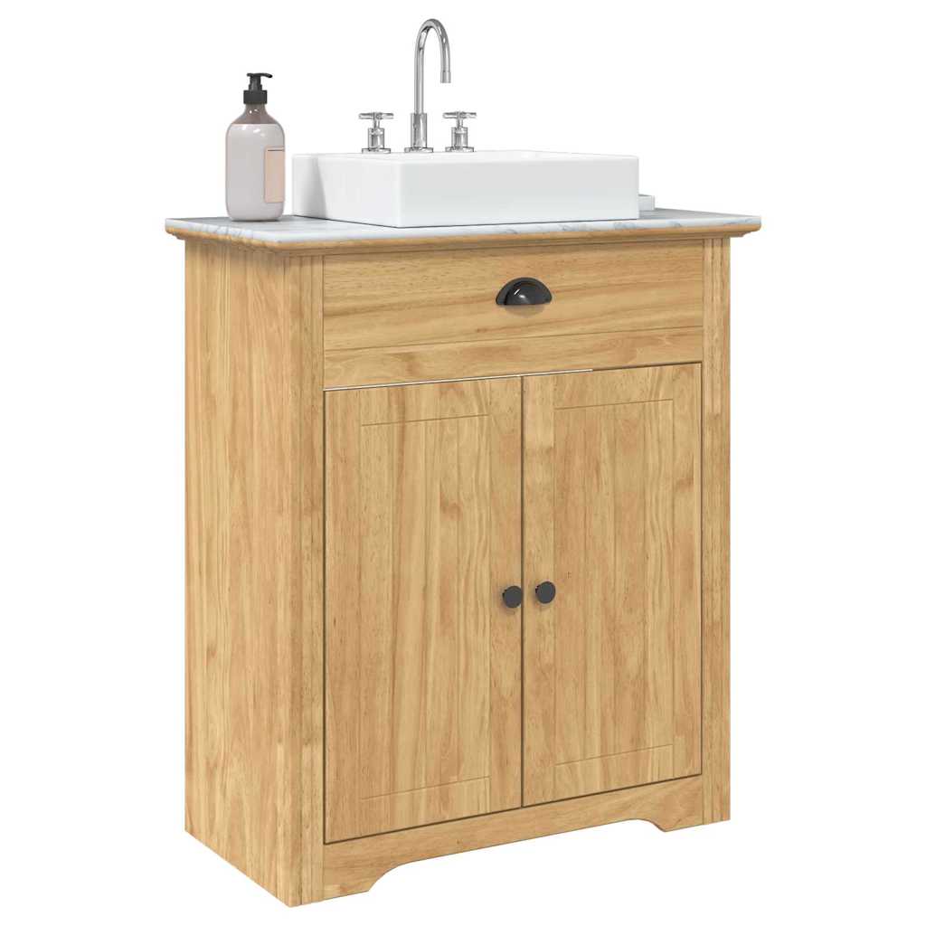 Baderomsskap BODO Honning brun 70 x 35 x 80 cm Konstruert tre