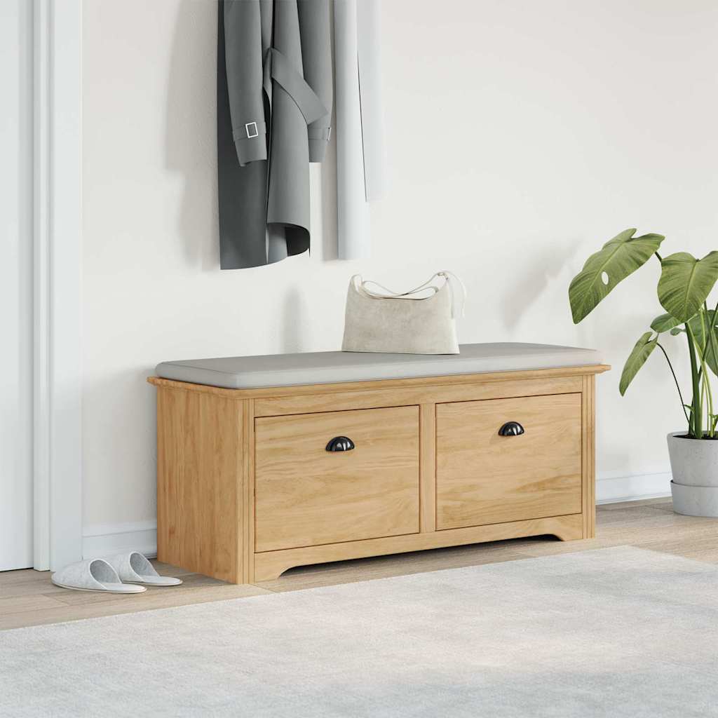 Gangbenk BODO Honning brun 118 x 40 x 50 cm Konstruert tre