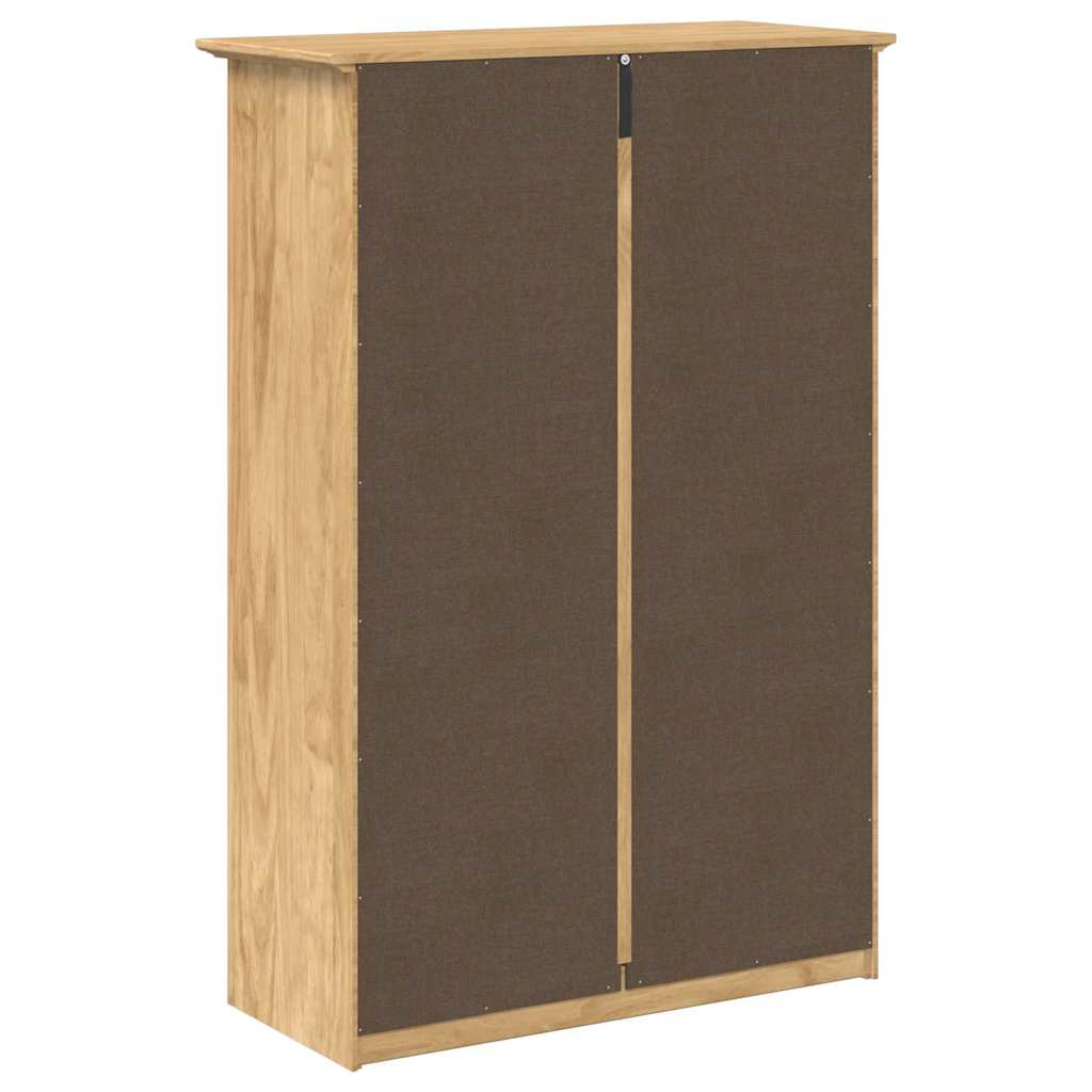 Sko Hylle BODO Honning brun 80 x 35 x 118 cm Konstruert tre