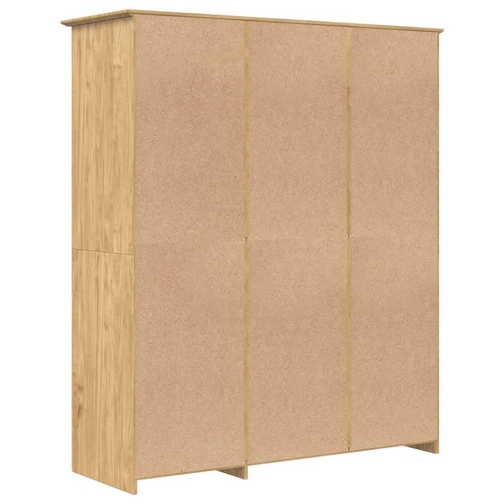 Garderobeskap med lagring BODO Honning brun 146 x 53,5 x 173 cm vidaXL