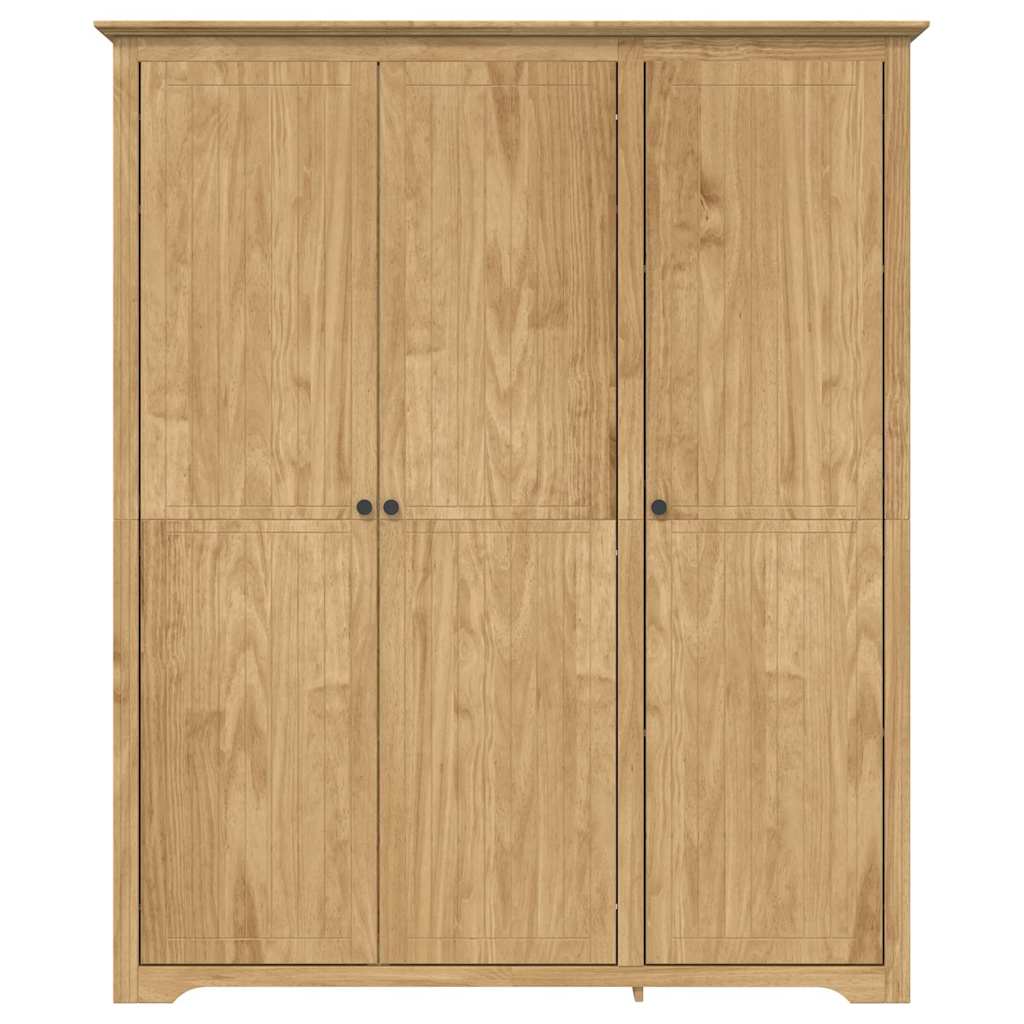 Garderobeskap med lagring BODO Honning brun 146 x 53,5 x 173 cm vidaXL
