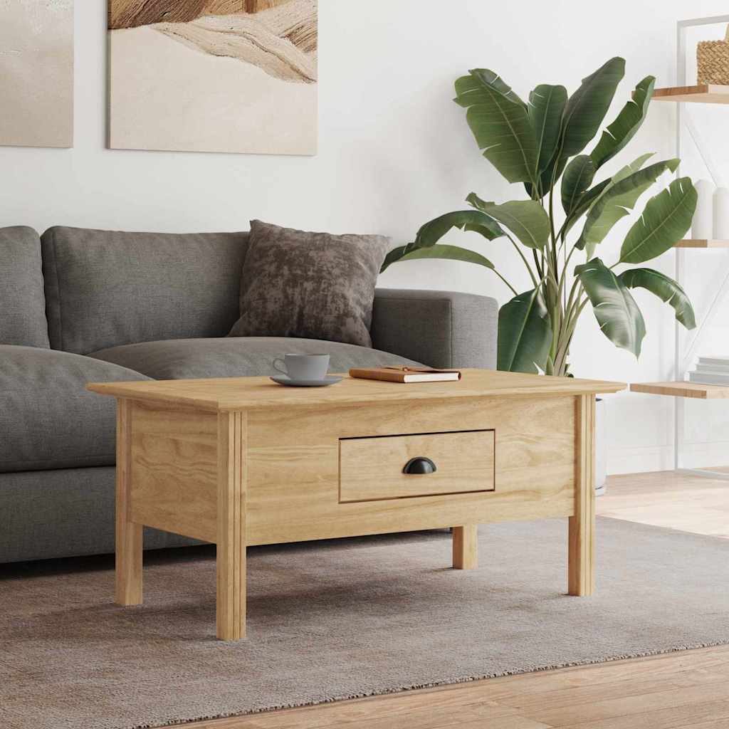 Kaffebord BODO Honning brun 100 x 55 x 45,8 cm Konstruert tre vidaXL