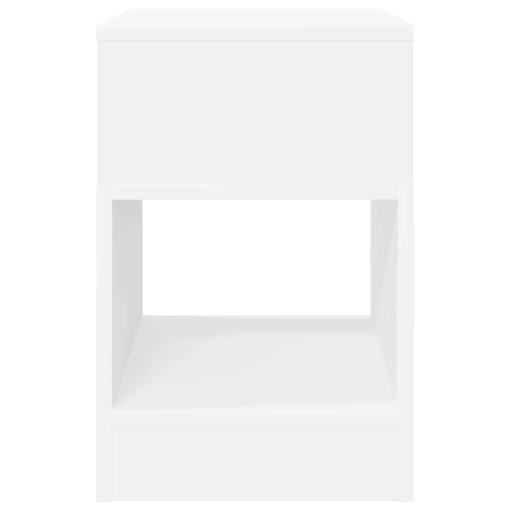 Avlastningsbord 2 pcs Hvit 30,5 x 30 x 45 cm Konstruert tre