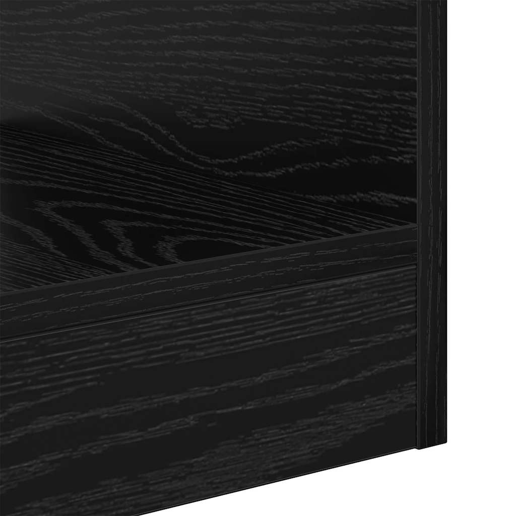 Avlastningsbord 2 pcs Svart Eik 30,5 x 30 x 45 cm