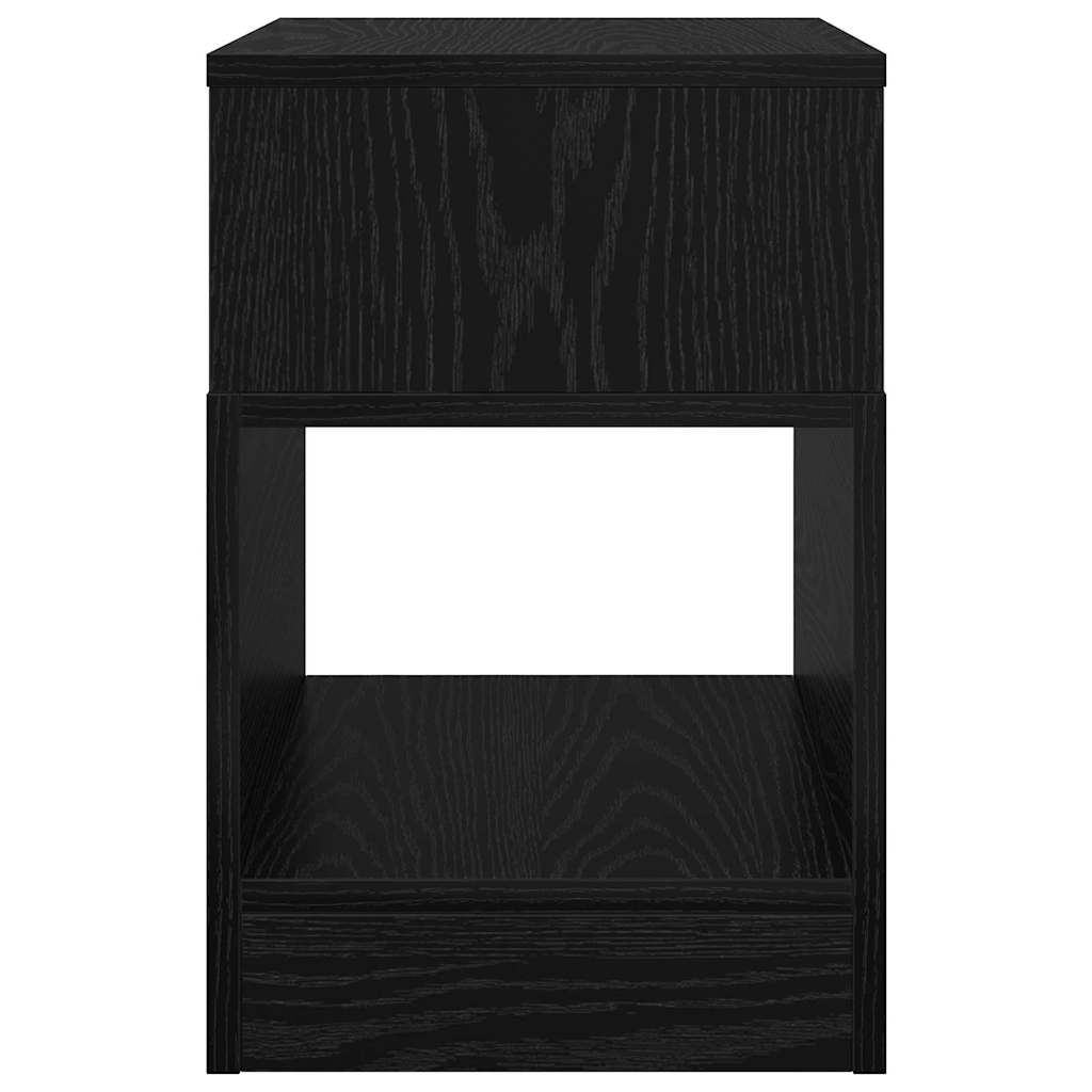 Avlastningsbord 2 pcs Svart Eik 30,5 x 30 x 45 cm