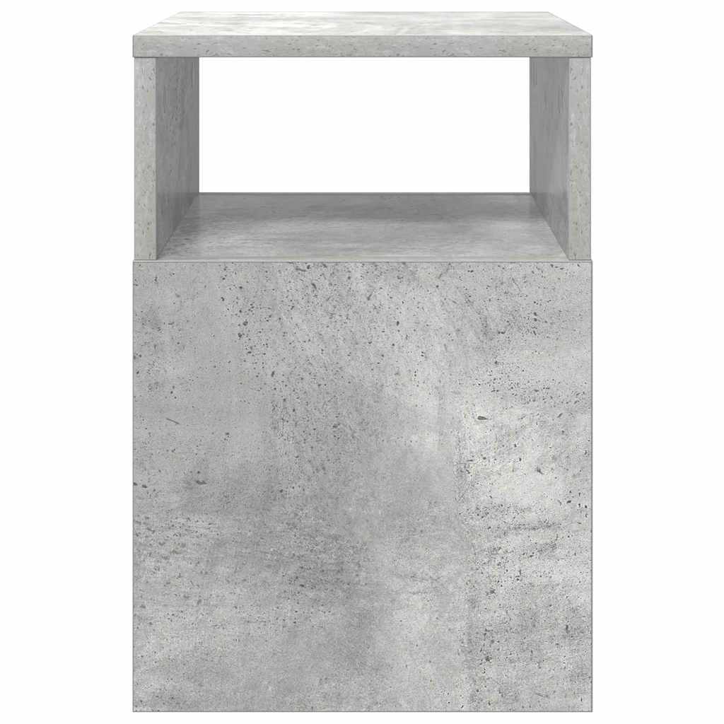 Avlastningsbord 2 pcs Betonggrå 30,5 x 30 x 45 cm