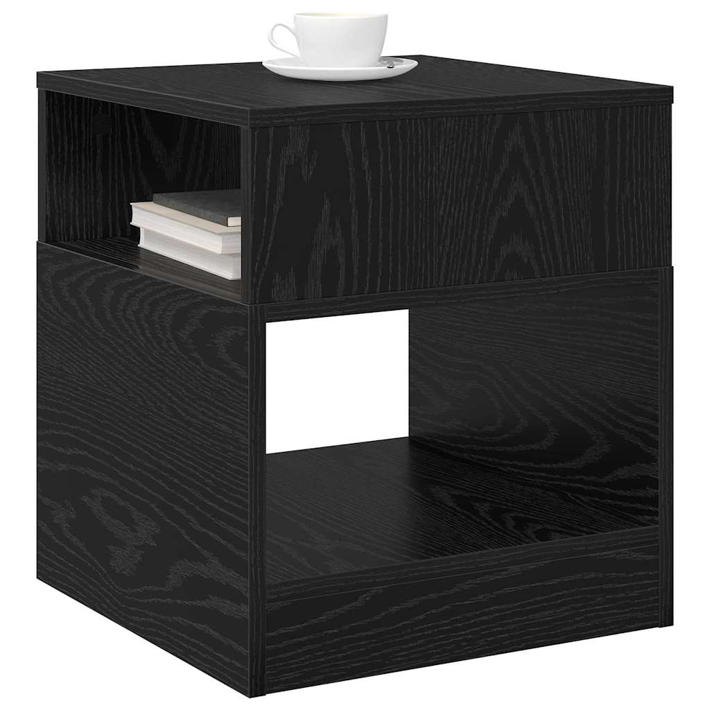 Avlastningsbord Svart Eik 40,5 x 40 x 45 cm Konstruert tre