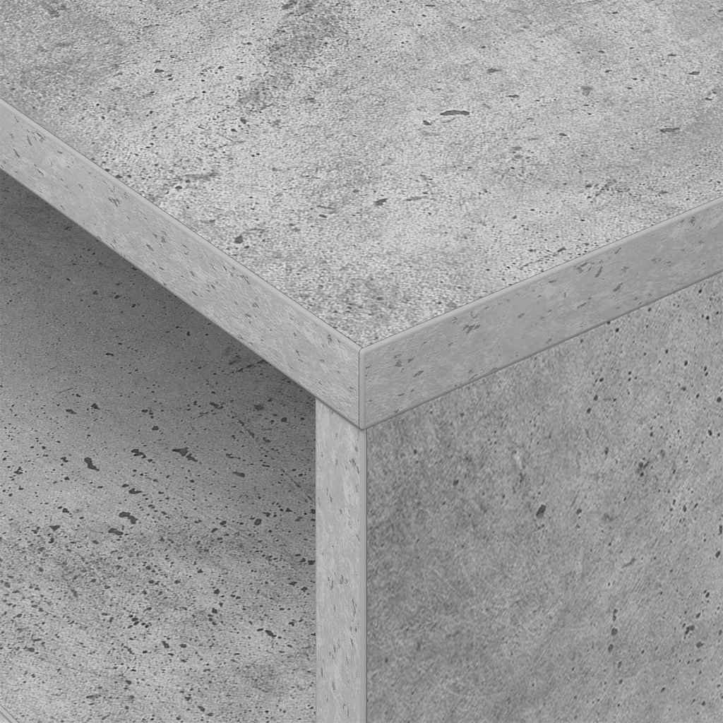 Avlastningsbord 2 pcs Betonggrå 40,5 x 40 x 45 cm