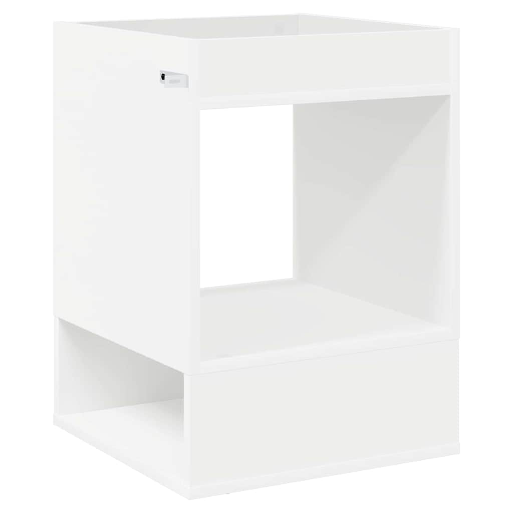 Avlastningsbord 2 pcs Hvit 40 x 40 x 56 cm Konstruert tre