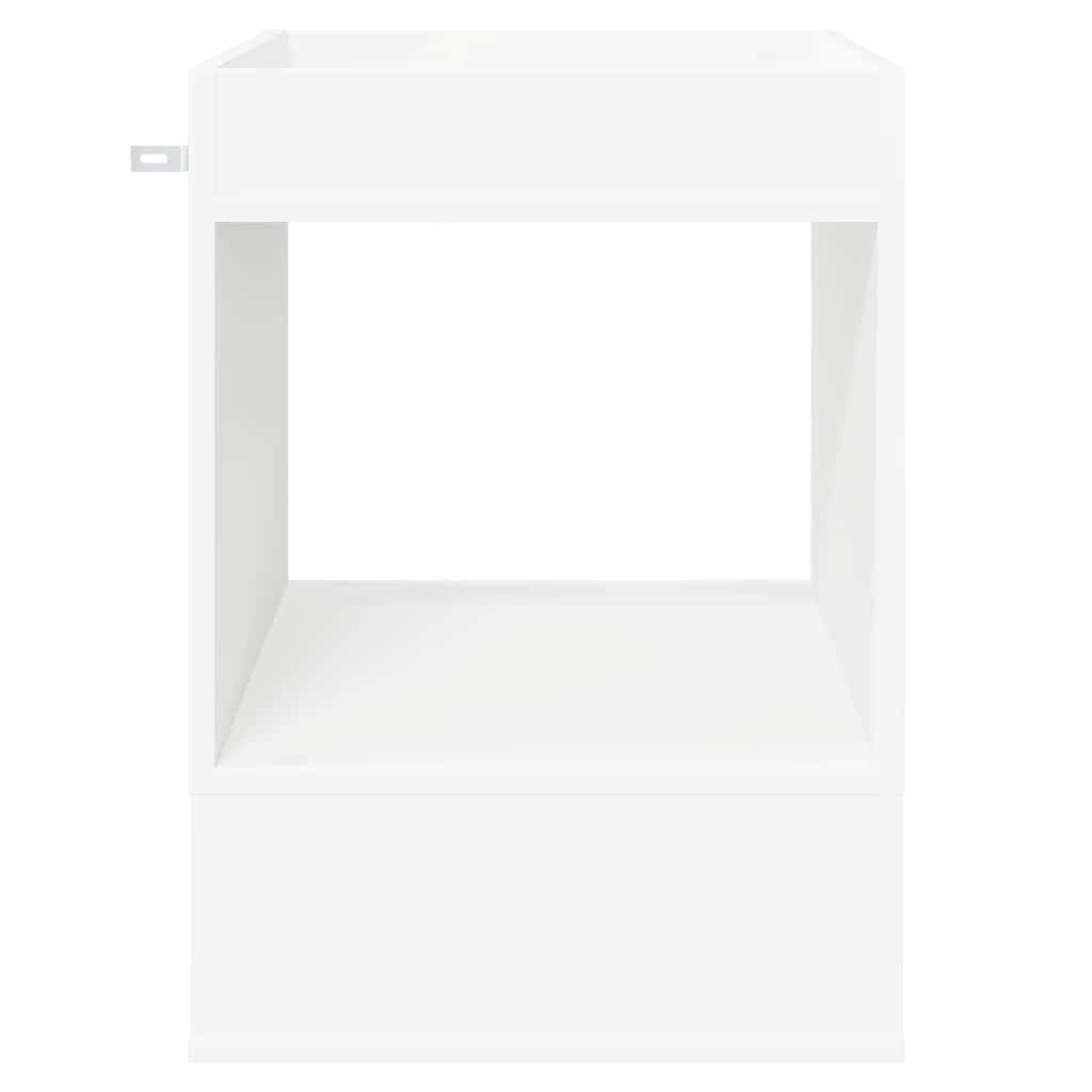 Avlastningsbord 2 pcs Hvit 40 x 40 x 56 cm Konstruert tre