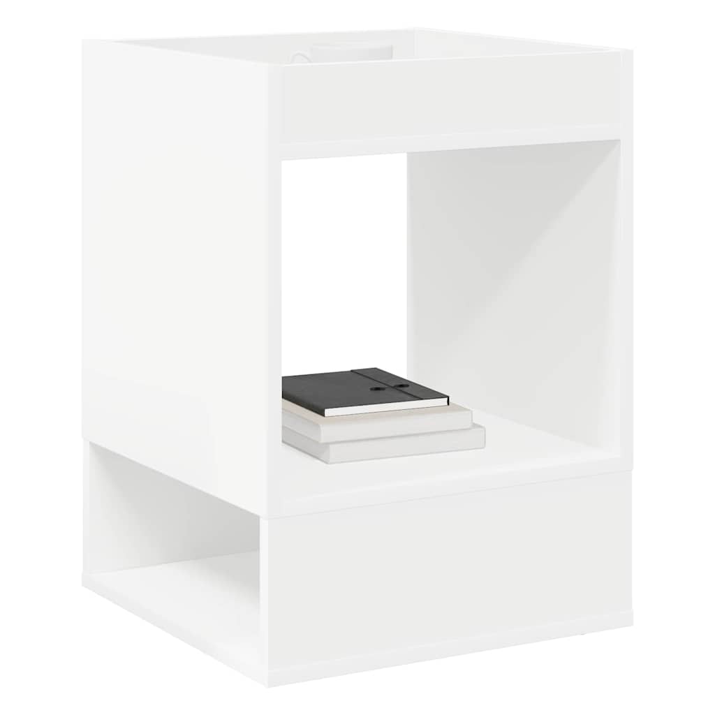 Avlastningsbord 2 pcs Hvit 40 x 40 x 56 cm Konstruert tre