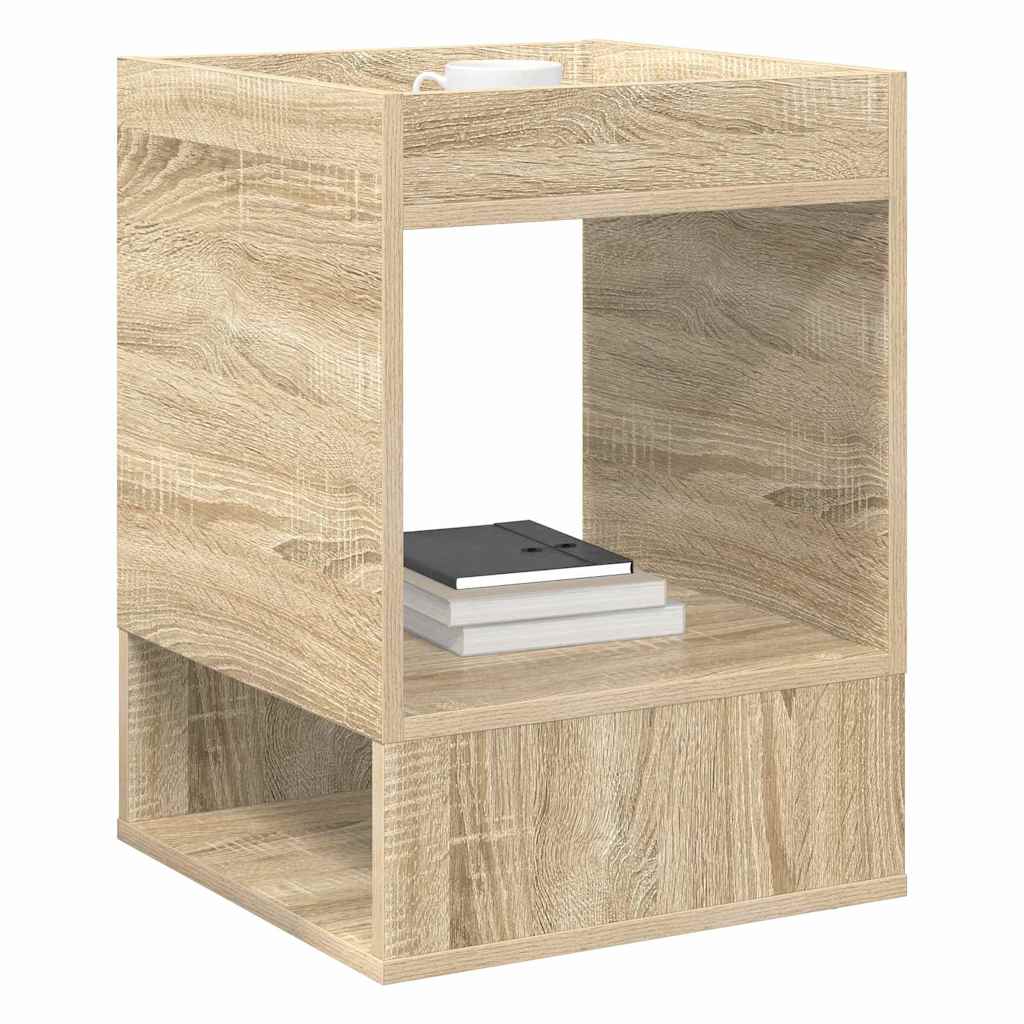 Avlastningsbord 2 pcs Sonoma eik 40 x 40 x 56 cm Konstruert tre
