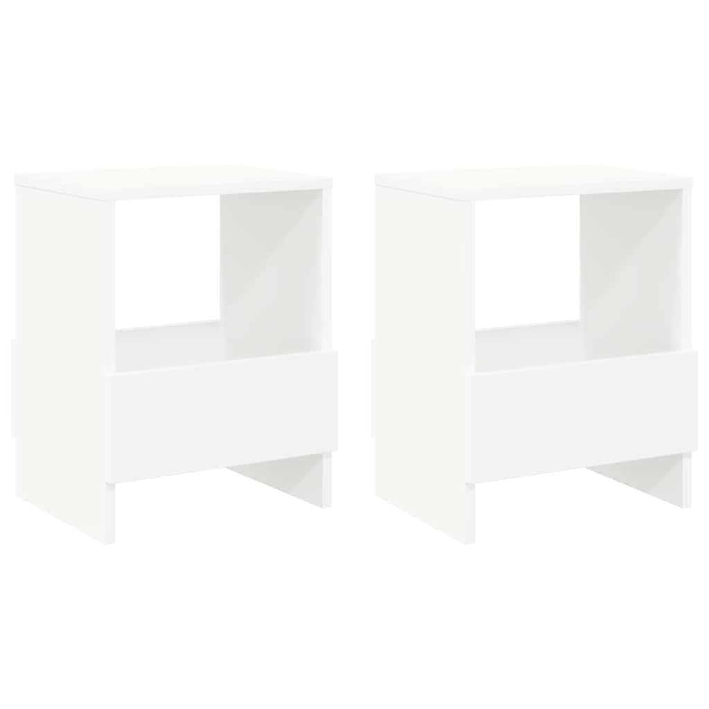 Magasinreol 2 pcs Hvit 35 x 30 x 45 cm