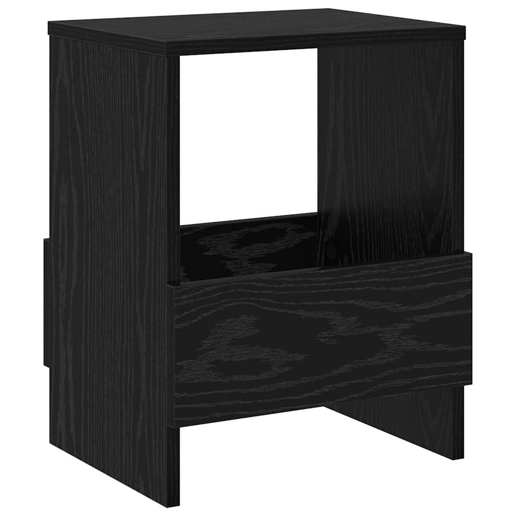 Magasinreol 2 pcs Svart Eik 35 x 30 x 45 cm
