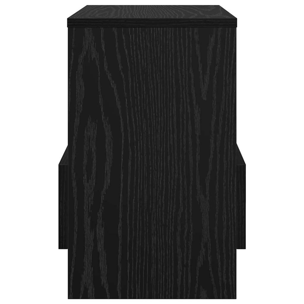 Magasinreol 2 pcs Svart Eik 35 x 30 x 45 cm