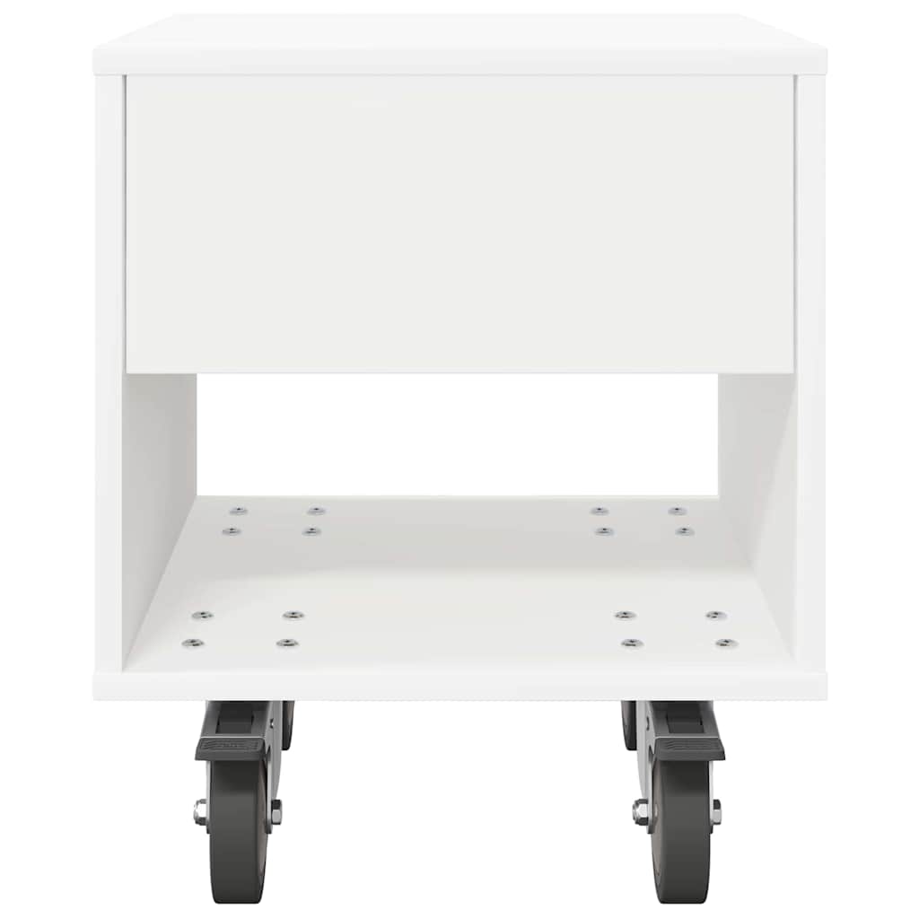 Nattbord Hvit 40,5 x 40 x 48 cm Konstruert tre