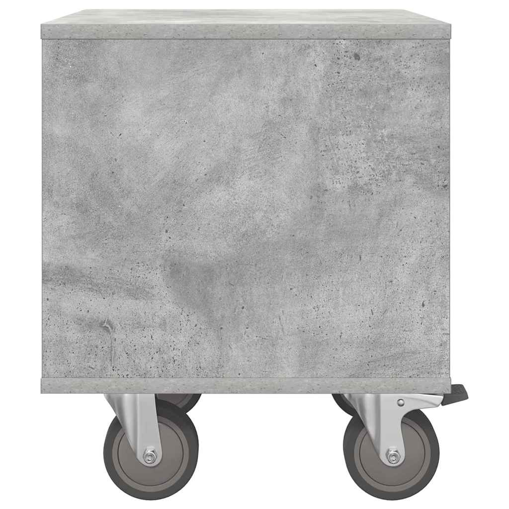 Nattbord Betonggrå 40,5 x 40 x 48 cm Konstruert tre
