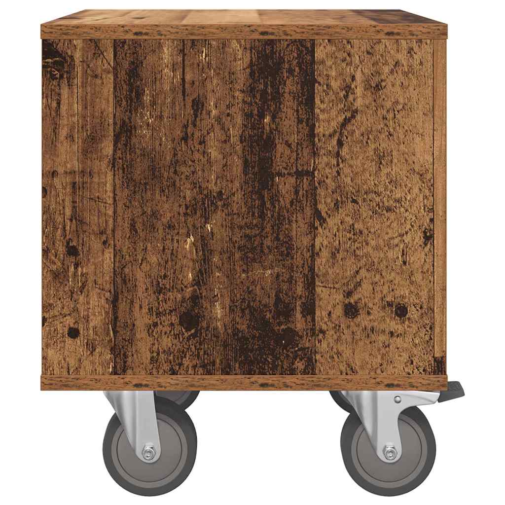 Nattbord Gammelt tre 40,5 x 40 x 48 cm Konstruert tre