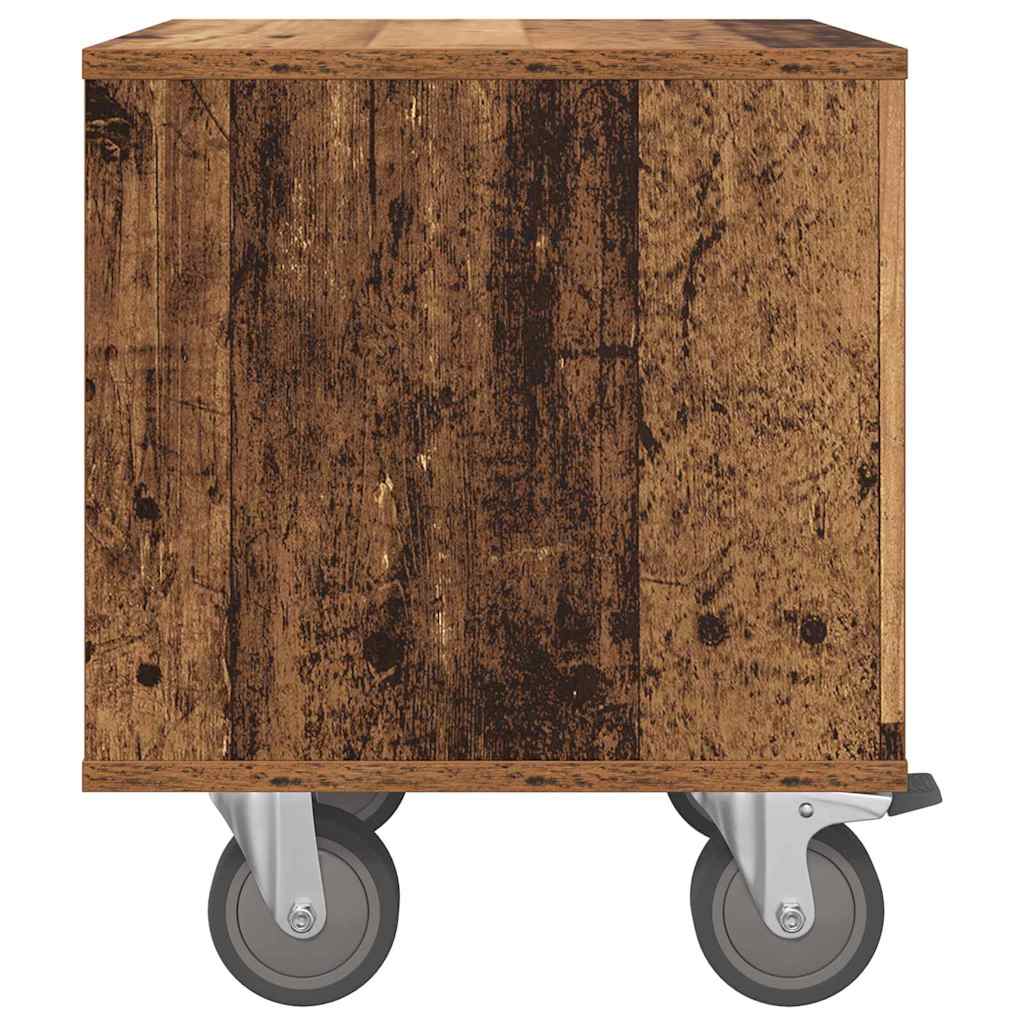 Nattbord 2 pcs Gammelt tre 40,5 x 40 x 48 cm Konstruert tre