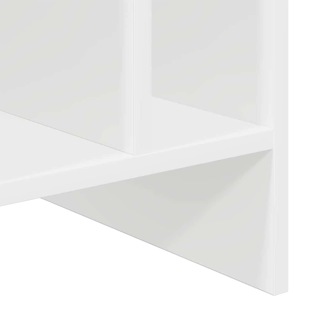 Plateskap med hylle Hvit 78,5 x 35 x 45 cm Konstruert tre