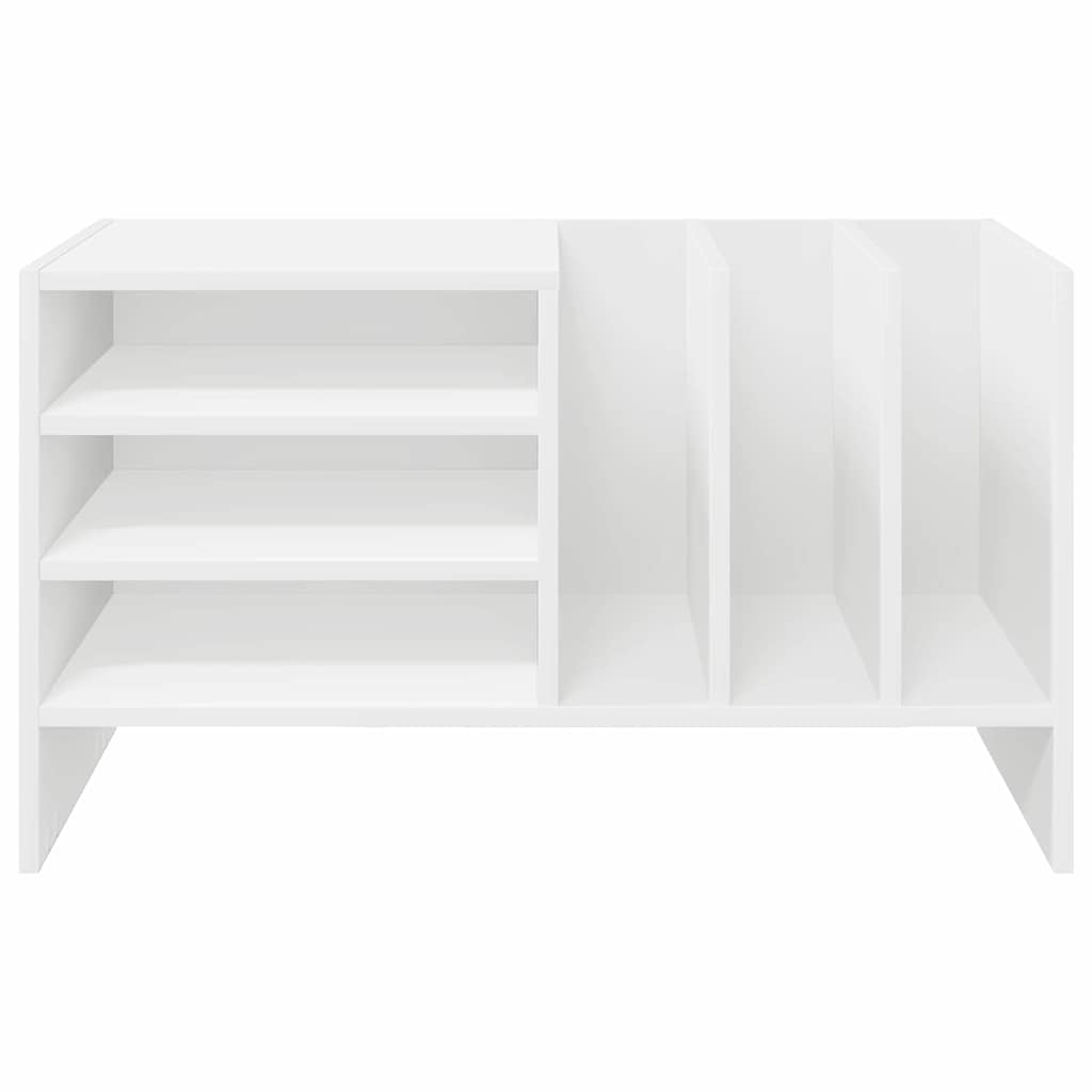 Plateskap med hylle Hvit 78,5 x 35 x 45 cm Konstruert tre