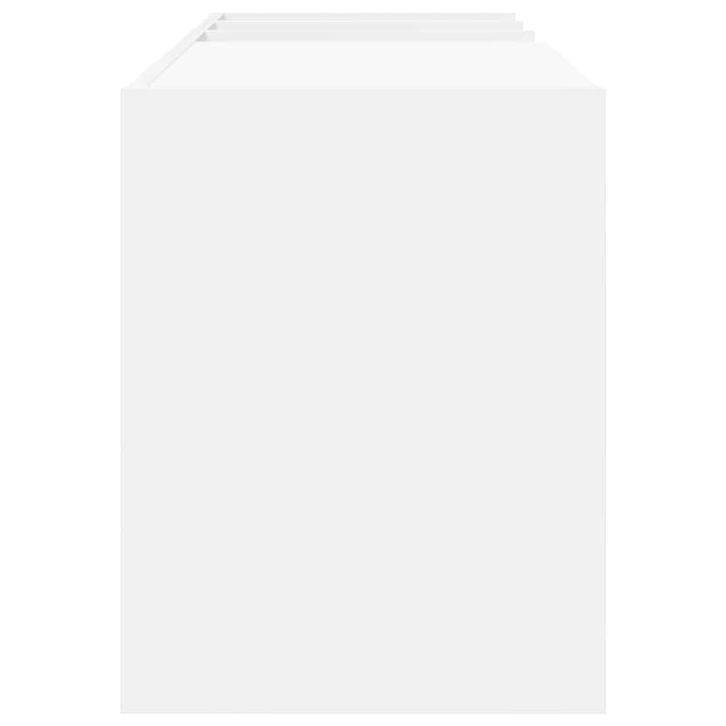 Plateskap med hylle Hvit 78,5 x 35 x 45 cm Konstruert tre
