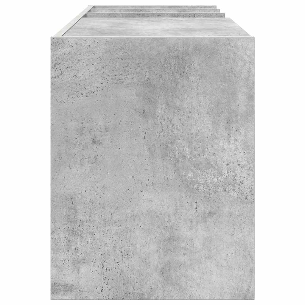 Plateskap med hylle Betonggrå 78,5 x 35 x 45 cm Konstruert tre