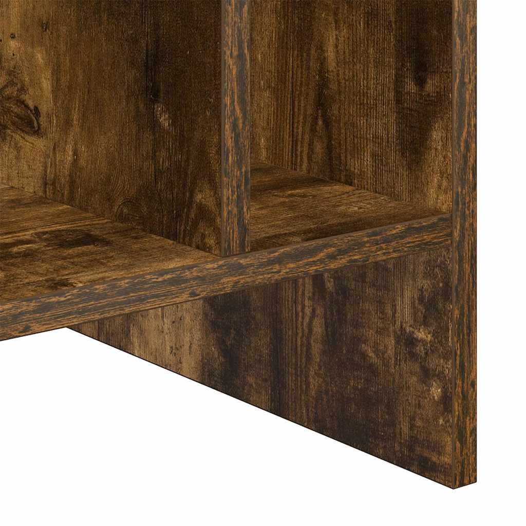 Plateskap med hylle Røkt eik 78,5 x 35 x 45 cm Konstruert tre