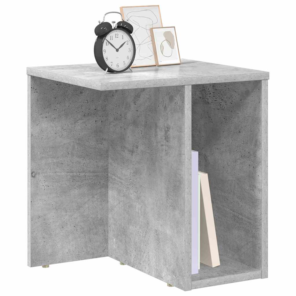 Avlastningsbord Betonggrå 37 x 32 x 40 cm Konstruert tre