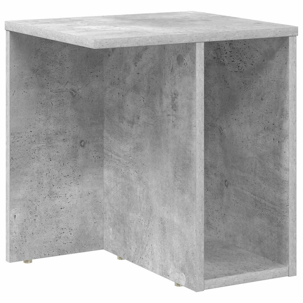 Avlastningsbord 2 pcs Betonggrå 37 x 32 x 40 cm Konstruert tre